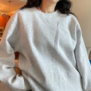 Russell Athletic Ash Grey Crewneck Sweatshirt